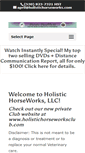 Mobile Screenshot of holistichorseworks.com